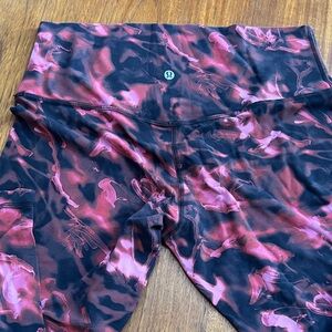 Lululemon athletica Red and Black Leggings